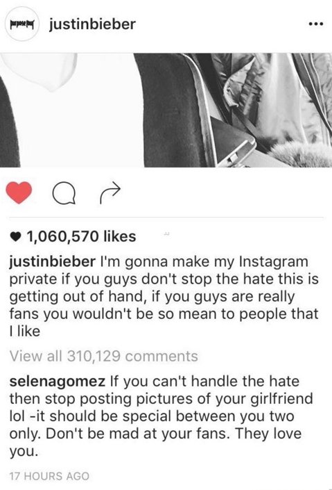 Η Σελένα Γκόμεζ ξεκατινιάστηκε στο Ινσταγκραμ με τον Τζάστιν Μπίμπερ [εικόνες] | iefimerida.gr 0