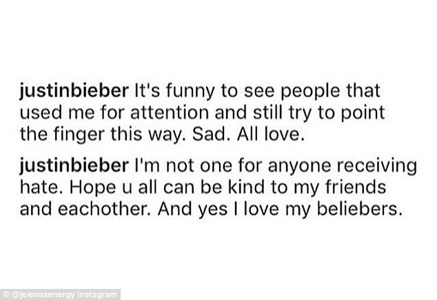 Η Σελένα Γκόμεζ ξεκατινιάστηκε στο Ινσταγκραμ με τον Τζάστιν Μπίμπερ [εικόνες] | iefimerida.gr 1