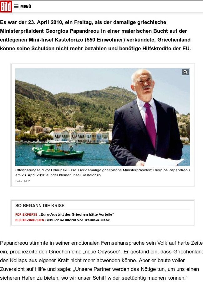 Bild: Σε 5 χρόνια στείλαμε στην Ελλάδα 88 φορτηγά με 40 τόνους 100ευρα | iefimerida.gr 1