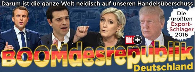 Bild: Τσίπρας, Μακρόν, Λεπέν και Τραμπ βλέπουν με μισό μάτι την ανάπτυξη της γερμανικής οικονομίας [εικόνα] | iefimerida.gr 0