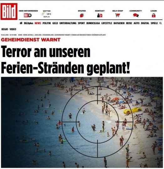 Bild: Συναγερμός στη Γερμανία -Τρομοκράτες σχεδίαζαν χτύπημα σε 100 παραθαλάσσια θέρετρα | iefimerida.gr 0