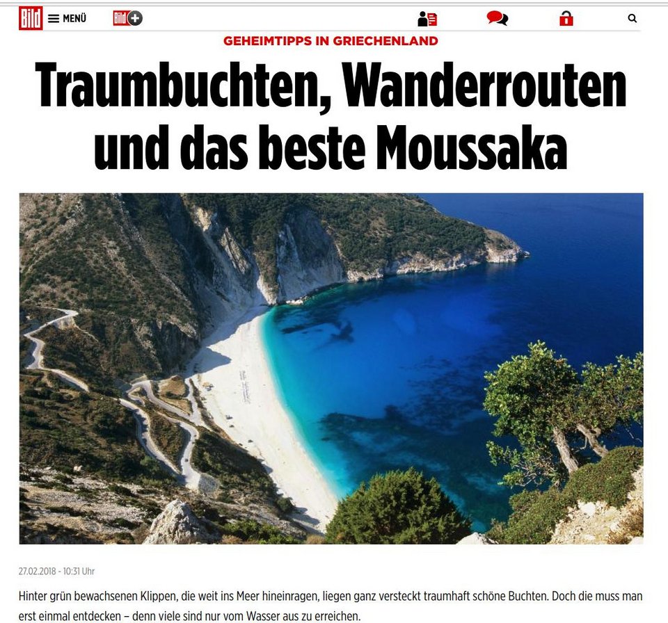 Η Bild αποθεώνει την Ελλάδα: Μαγευτικοί κόλποι, μυστικά tips και ο καλύτερος μουσακάς | iefimerida.gr 0