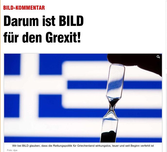 Bild: Η Ελλάδα δεν μπορεί να πληρώσει συντάξεις χωρίς βοήθεια από τη Γερμανία | iefimerida.gr 0