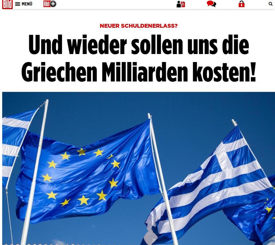 Bild για πιθανή ελάφρυνση του ελληνικού χρέους: «Πάλι θα μας στοιχίσουν δισεκατομμύρια οι Ελληνες» | iefimerida.gr 0