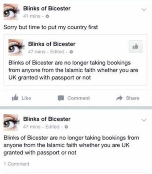 Αγγλία: Ιδιοκτήτρια απαγόρευσε την είσοδο σε μουσουλμάνους στο σαλόνι ομορφιάς που διαθέτει [εικόνες] | iefimerida.gr 0