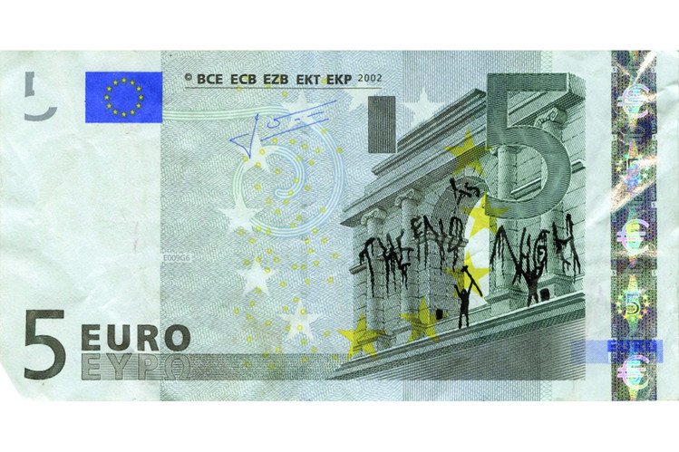 Ο Ελληνας καλλιτέχνης που ζωγραφίζει στα ευρώ τον πόνο της χώρας [εικόνες] | iefimerida.gr 3