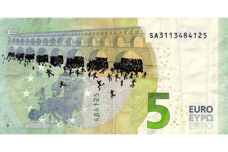 Ο Ελληνας καλλιτέχνης που ζωγραφίζει στα ευρώ τον πόνο της χώρας [εικόνες] | iefimerida.gr 5