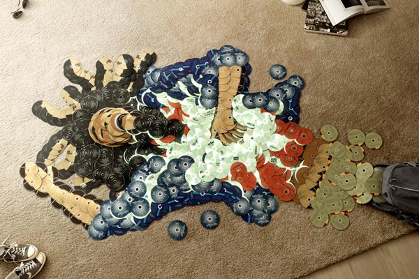 Ομοιώματα θρύλων της παγκόσμιας μουσικής σκηνής φτιαγμένα από... CD τους [εικόνες] | iefimerida.gr 0