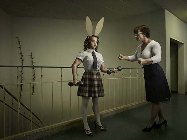 Τι θα γινόταν αν όλοι οι άνθρωποι ήταν Bodybuilders - Φωτογράφος αποδομεί την κυριαρχία του ισχυρού [εικόνες]  | iefimerida.gr 5