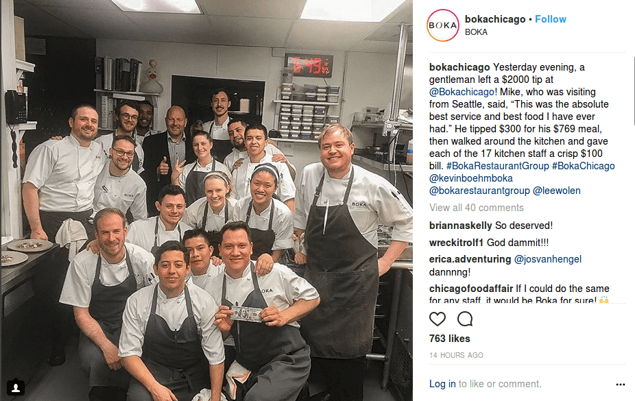 Ο πιο ευχαριστημένος πελάτης! Αφησε στο εστιατόριο φιλοδώρημα 2.000 δολαρίων [εικόνα] | iefimerida.gr 1