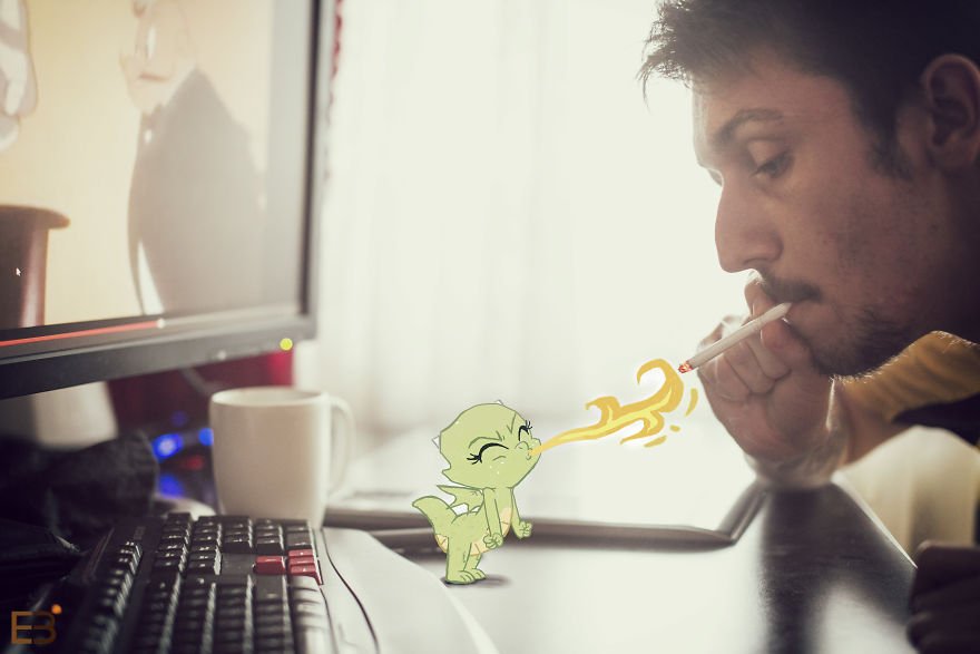 Φωτογράφος ζωγραφίζει καρτούν μέσα στις φωτογραφίες του [εικόνες] | iefimerida.gr 6