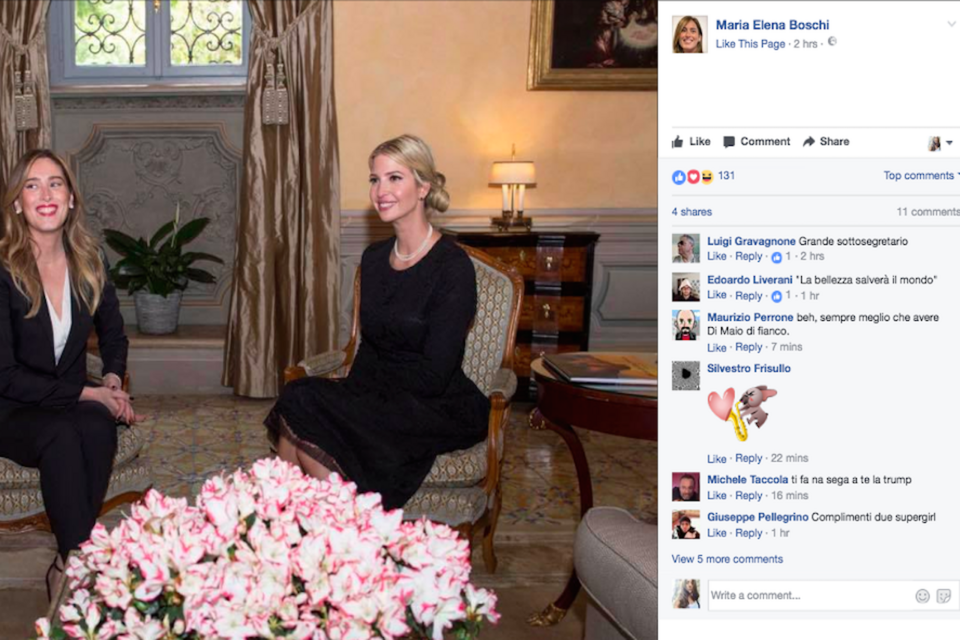 Δύο ωραίες μαζί -Ιβάνκα Τραμπ εναντίον Μαρία-Ελενα Μπόσι [εικόνες] | iefimerida.gr 4