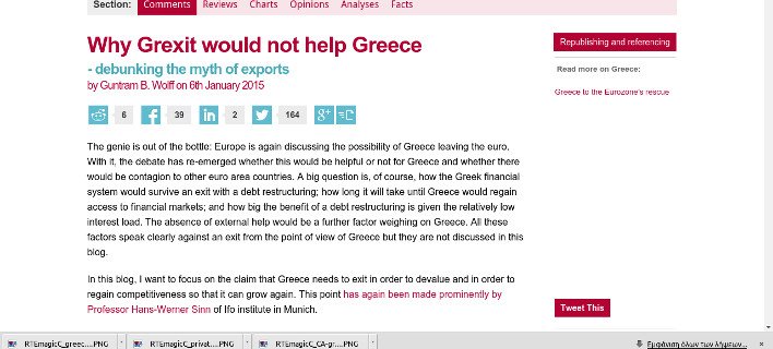 Ινστιτούτο Bruegel: Γιατί το Grexit δεν θα βοηθήσει την Ελλάδα | iefimerida.gr 0