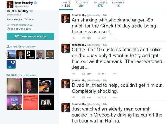 Σοκαρισμένος Βρετανός δημοσιογράφος για τον άτυχο άνδρα στο λιμάνι της Ραφήνας: «Μόνο ένας βούτηξε να τον σώσει, οι άλλοι κοιτούσαν» | iefimerida.gr 0