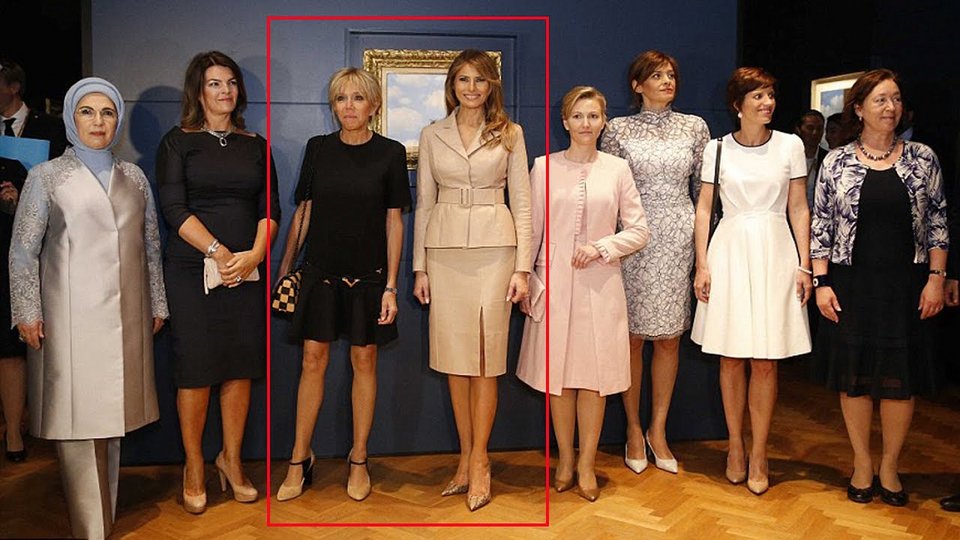 Στιλιστική αναμέτρηση στις Βρυξέλλες: Η Μελάνια Τραμπ «έσβησε» την Μπριζίτ Τρονιέ -Η σικ Αμερικανίδα και το μίνι της Γαλλίδας [εικόνες] | iefimerida.gr 4