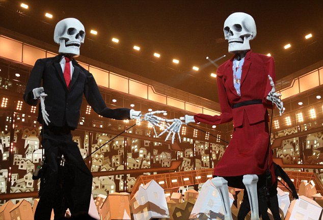 Ο Ντόναλντ Τραμπ και η Τερέζα Μέι στα Βρετανικά Βραβεία Μουσικής... σαν σκελετοί [εικόνες & βίντεο] | iefimerida.gr 0