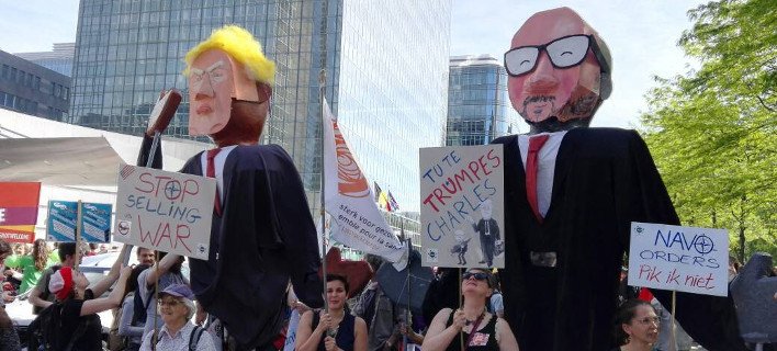 Βρυξέλλες: 6.000 οργισμένοι Ευρωπαίοι διαδήλωσαν κατά του Τραμπ [εικόνες & βίντεο] | iefimerida.gr 9