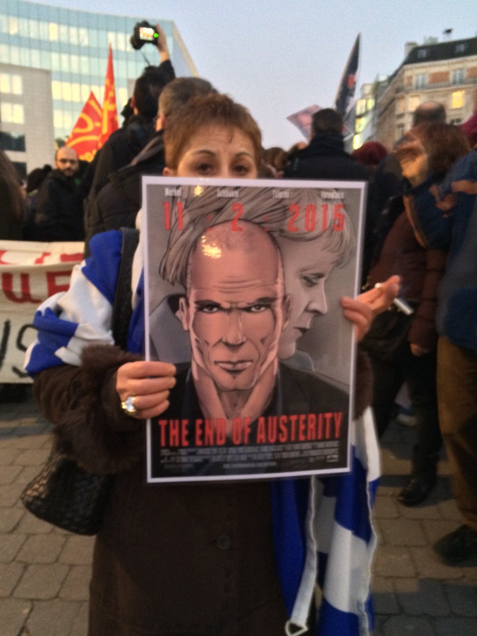 Διαδήλωση αλληλεγγύης στις Βρυξέλλες με συνθήματα και πανό υπέρ της Ελλάδας [εικόνες] | iefimerida.gr 1