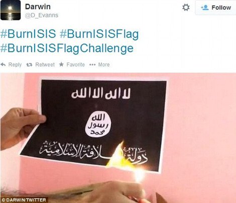 Οργισμένοι μουσουλμάνοι αντιδρούν στο Ισλαμικό Κράτος: «Κάψτε τη σημαία τους» η νέα μόδα στο Twitter [εικόνες&βίντεο] | iefimerida.gr 5