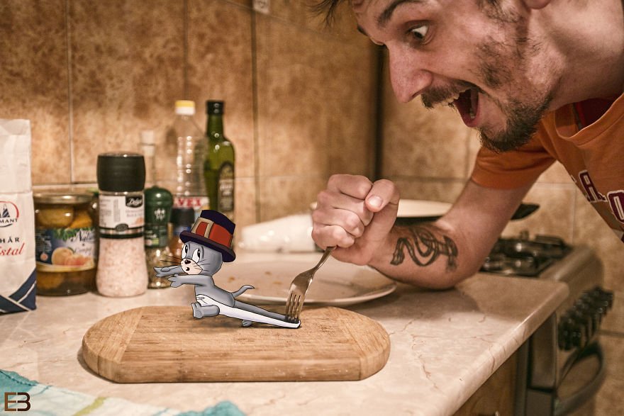 Φωτογράφος ζωγραφίζει καρτούν μέσα στις φωτογραφίες του [εικόνες] | iefimerida.gr 8