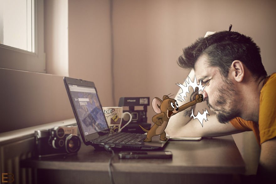 Φωτογράφος ζωγραφίζει καρτούν μέσα στις φωτογραφίες του [εικόνες] | iefimerida.gr 0