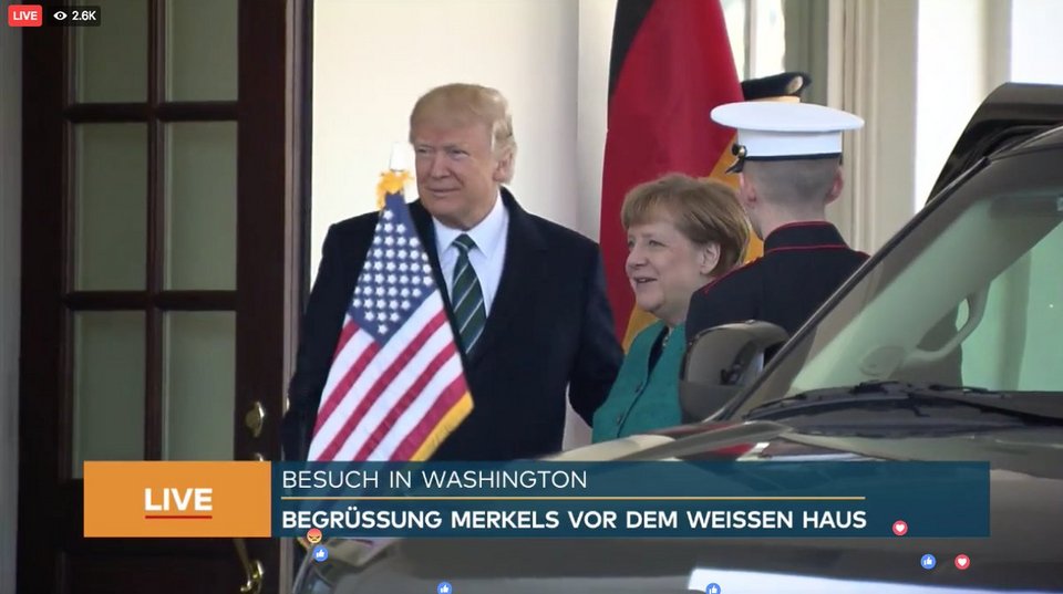 Η Μέρκελ έφτασε στον Λευκό Οίκο για τη συνάντηση με Τραμπ [εικόνα & βίντεο] | iefimerida.gr 0
