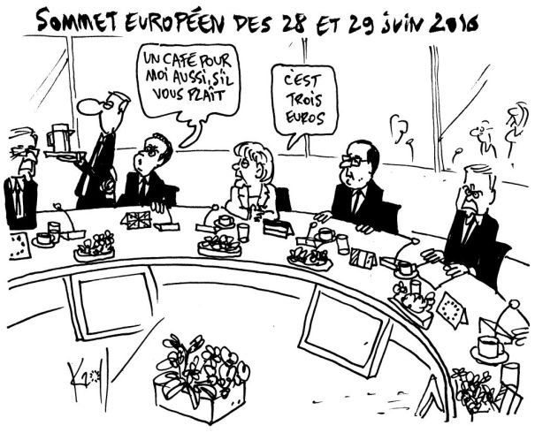 Ο Κάμερον ζητάει καφέ στη Σύνοδο Κορυφής -«Κάνει 3 ευρώ» απαντάει η Μέρκελ [σκίτσο] | iefimerida.gr 0