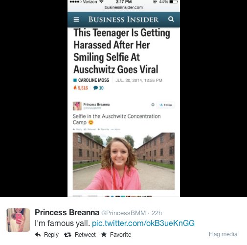 Βγάζει selfie στο Αουσβιτς και το διαδίκτυο την «σκοτώνει» [εικόνες] | iefimerida.gr 2