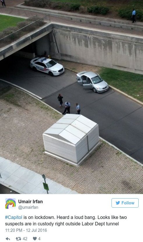 ΗΠΑ: Απέκλεισε η αστυνομία το Καπιτώλιο -Πληροφορίες για ένοπλο [εικόνες] | iefimerida.gr 1