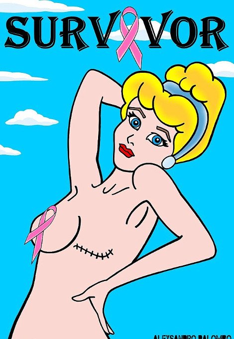 Πώς θα ήταν η Χιονάτη με καρκίνο του μαστού -Καρτούν και ηρωίδες παραμυθιού στο πλευρό γυναικών [εικόνες] | iefimerida.gr 7