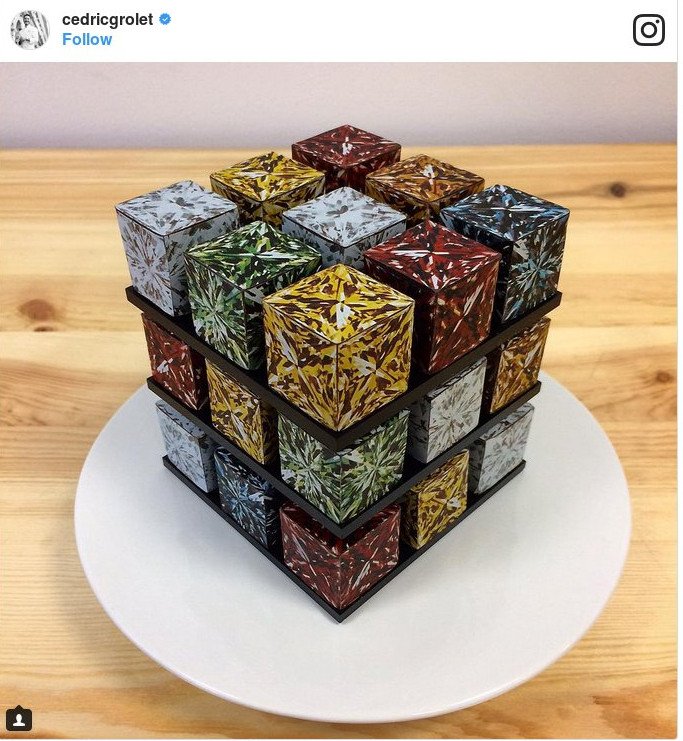 Ο διασημότερος ζαχαροπλάστης φτιάχνει πάστες τον Κύβο του Ρούμπικ [εικόνες] | iefimerida.gr 3