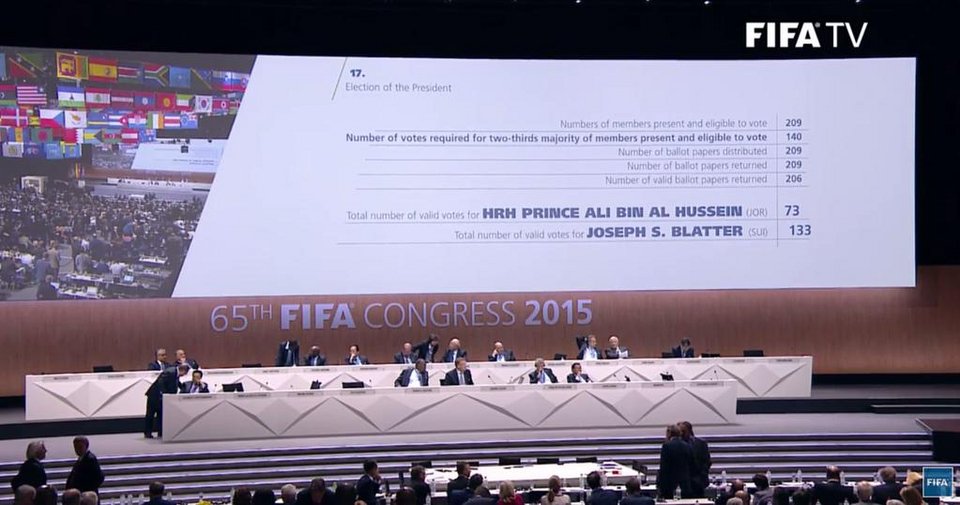 Σε δεύτερο γύρο οι εκλογές της FIFA: Γκραν φαβορί ο Μπλάτερ – Πήρε 133 από τους 206 ψήφους | iefimerida.gr 0