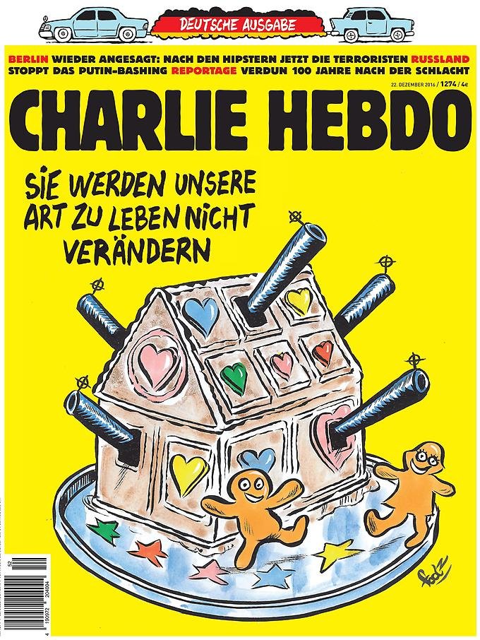 Το πρωτοσέλιδο του «Charlie Hebdo» μετά το τρομοκρατικό χτύπημα στο Βερολίνο [εικόνα] | iefimerida.gr 0