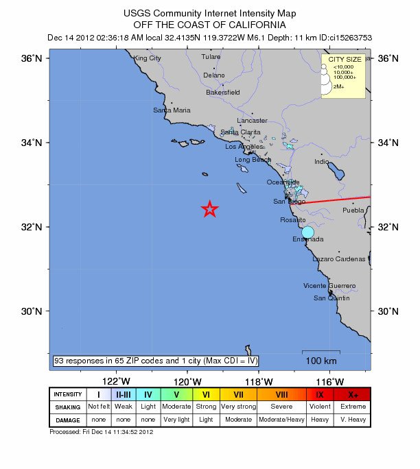 Δύο σεισμικές δονήσεις ταρακούνησαν τις ακτές της Καλιφόρνια [εικόνα] | iefimerida.gr 0