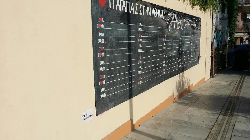 Γιατί λατρεύουμε την Αθήνα: Τουρίστες και κάτοικοι γράφουν στον τεράστιο μαυροπίνακα του Σινέ Θησείον [εικόνες] | iefimerida.gr 1