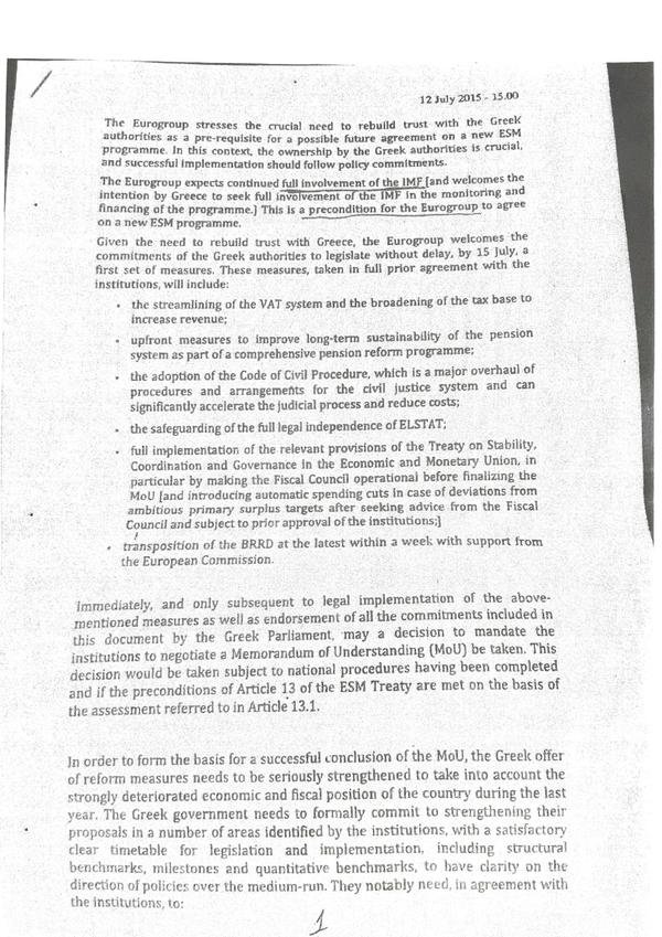 Εισήγηση του Eurogroup για το προσωρινό Grexit | iefimerida.gr 2