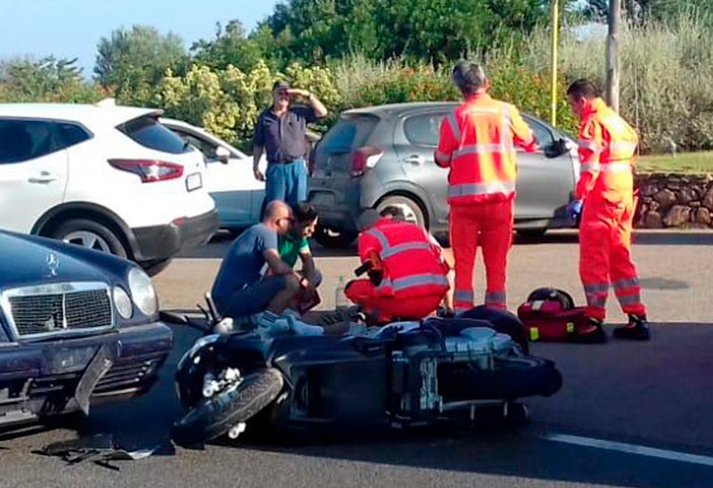 Τον Ιούλιο ο ηθοποιός είχε ένα ατύχημα την ώρα που οδηγούσε ένα σκούτερ