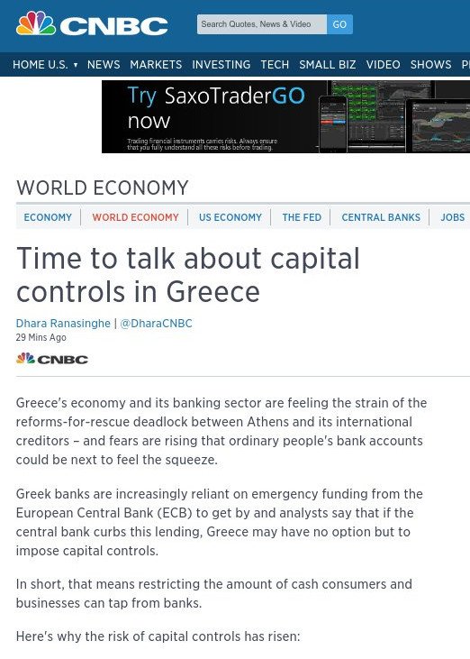 CNBC: Ηρθε η ώρα για πλαφόν αναλήψεων από τα ΑΤΜ στην Ελλάδα | iefimerida.gr 0