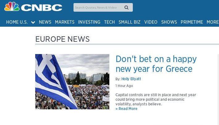 CNBC: Μη βάζετε στοίχημα ότι το 2016 θα είναι καλό για την Ελλάδα – Ο Τσίπρας δεν έχει στρατηγική | iefimerida.gr 0