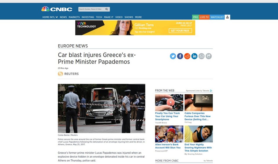 Διεθνής Τύπος: Κυρίαρχη είδηση η επίθεση στον Λουκά Παπαδήμο [εικόνες] | iefimerida.gr 3