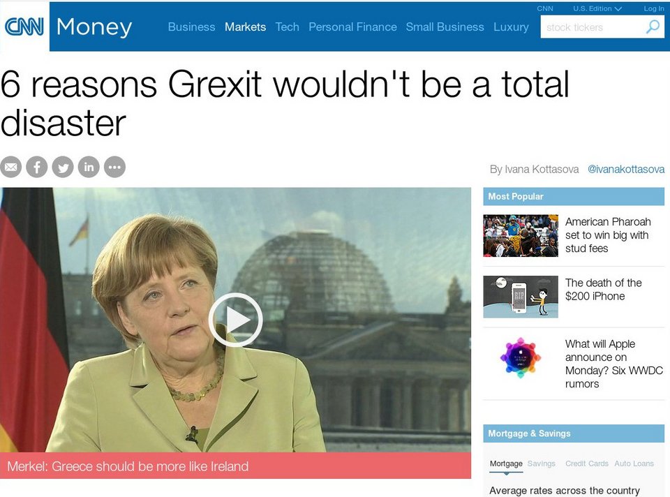 CNN: Οι 6 λόγοι που ένα Grexit δεν θα είναι η απόλυτη καταστροφή [λίστα] | iefimerida.gr 0