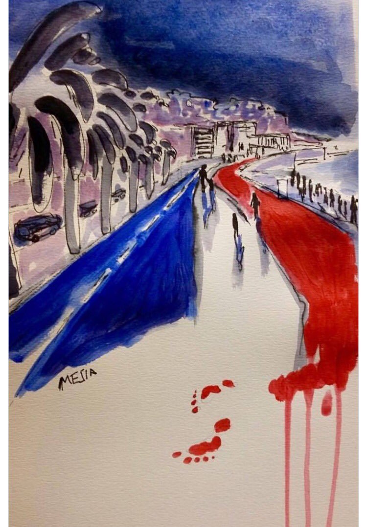 #PrayForNice: Συγκινητικά σκίτσα στα social media για τα θύματα του μακελειού στη Νίκαια [εικόνες] | iefimerida.gr 8