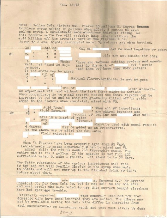 Aυτή είναι η (πιθανή) συνταγή για την Coca Cola που πωλείται 4 εκατ. ευρώ [εικόνες] | iefimerida.gr 0