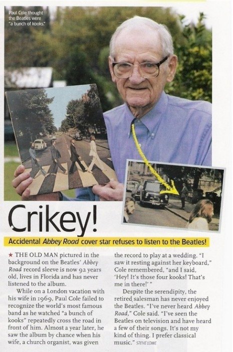 Ο Αμερικανός τουρίστας που μπήκε άθελά του στο εξώφυλλο των Μπιτλς [εικόνες] | iefimerida.gr 12