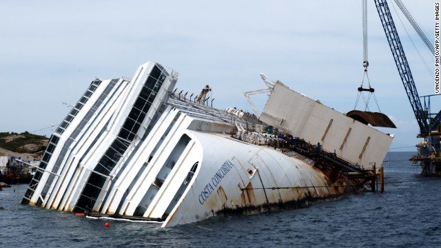 Tο Costa Concordia είναι και πάλι «όρθιο»-Από τα ξημερώματα δεσπόζει στην είσοδο του λιμανιού του νησιού Τζίλιο [βίντεο + εικονες] | iefimerida.gr 3
