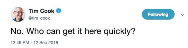 Πώς ο Τιμ Κουκ ξεγέλασε όλο τον κόσμο λίγο πριν την παρουσίαση των νέων iPhone -Το «λάθος» tweet και το μυστηριώδες βαλιτσάκι [βίντεο] | iefimerida.gr 0