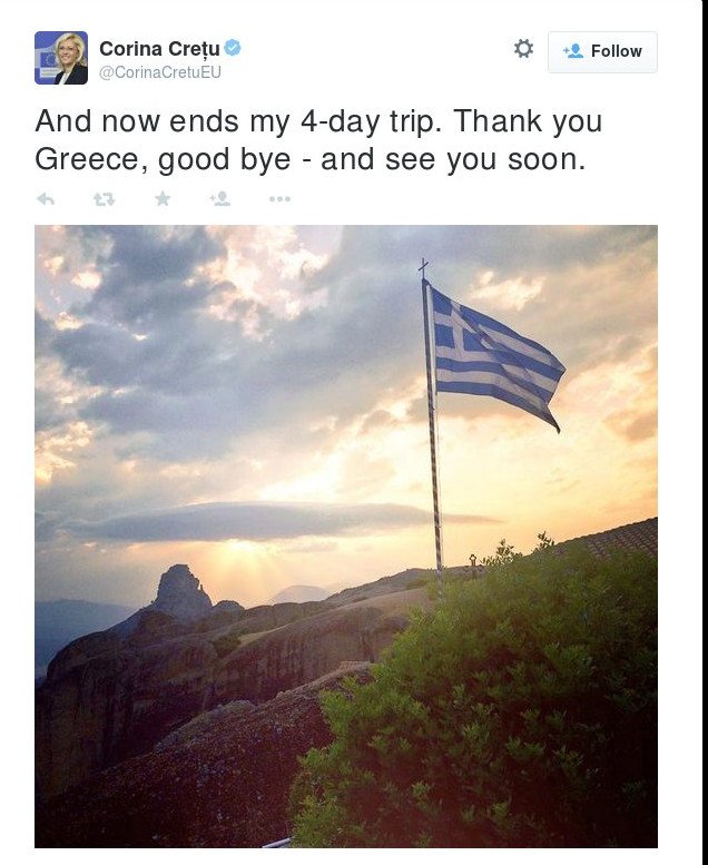 Στις Θερμοπύλες Ευρωπαία Επίτροπος -Εκστασιασμένη στο Twitter [εικόνες] | iefimerida.gr 0