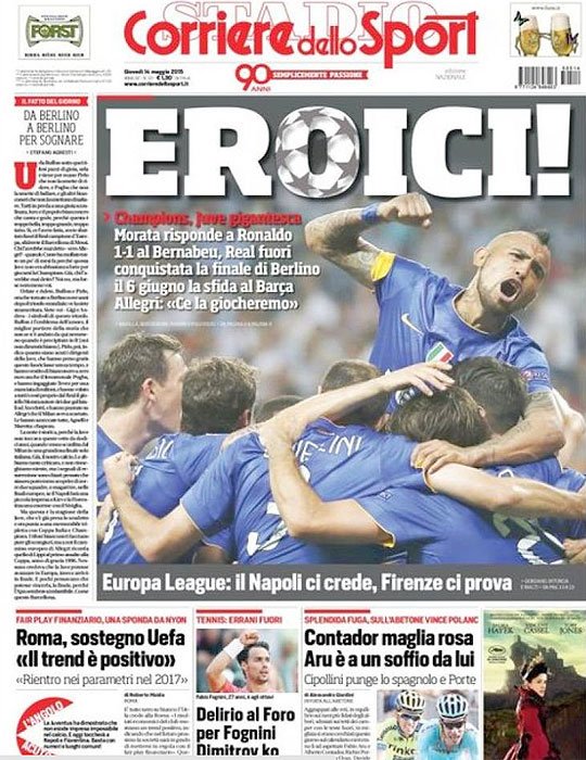 Ετσι αντιμετώπισαν ιταλικός και ισπανικός Τύπος την πρόκριση της Γιουβέντους [εικόνες] | iefimerida.gr 4