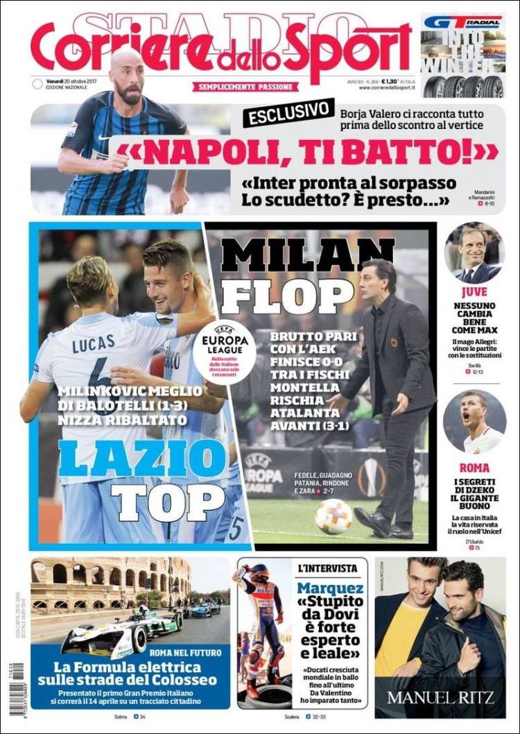 Οι Ιταλοί «κράζουν» τον Μοντέλα μετά την ισοπαλία με την ΑΕΚ [εικόνες] | iefimerida.gr 1