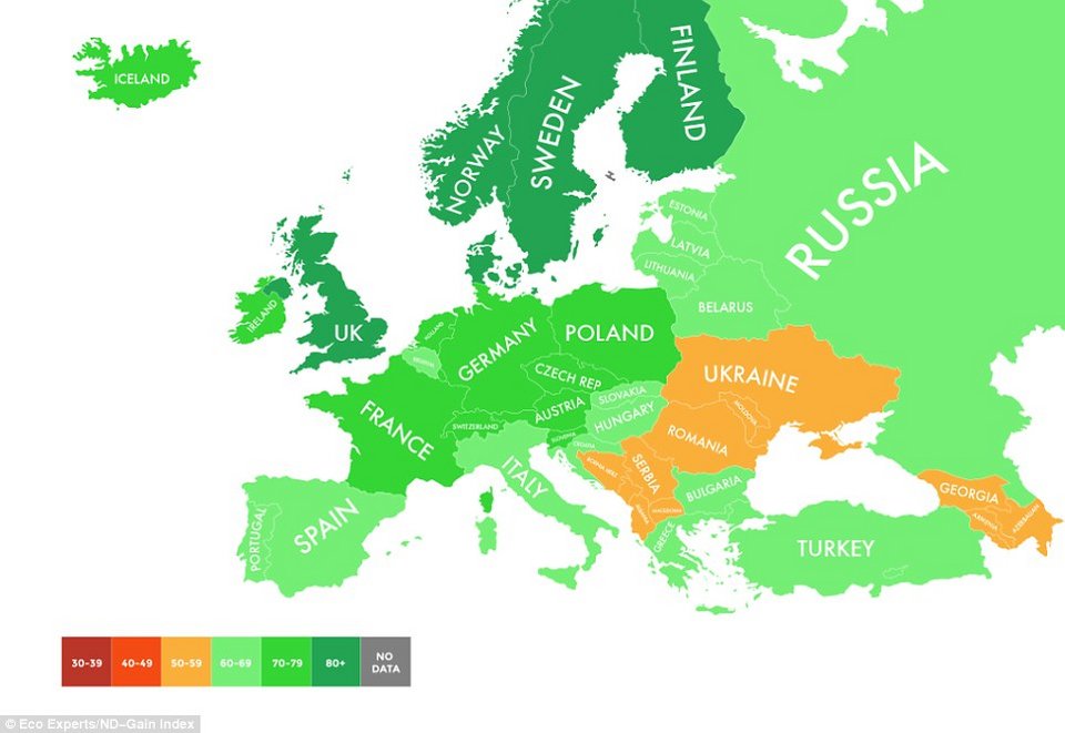 Ποιες χώρες θα «επιβιώσουν» από την κλιματική αλλαγή -Σε ποια θέση βρίσκεται η Ελλάδα [χάρτες] | iefimerida.gr 1